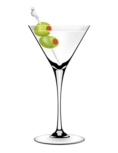 Martini.eps aux olives — Image vectorielle