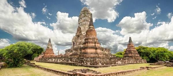 Tempio Ayutthaya Storico Park Famoso Temple Maggiore Attrazione Turistica Ayutthaya — Foto Stock