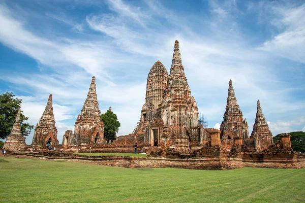 Hdr Ayutthaya Parco Storico Temple Più Famoso Grande Attrazione Turistica — Foto Stock