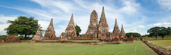Panoráma Ayutthaya Történelmi Park Leghíresebb Templom Hogy Turisztikai Attrakció Ayutthaya — Stock Fotó