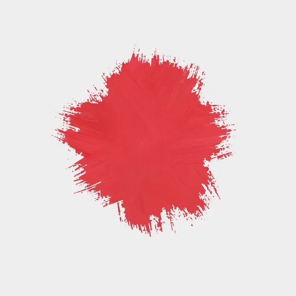 Tache de peinture rouge. Ronde — Image vectorielle