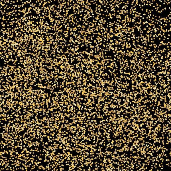 Bakgrunden Golden smulor. Guldstoft. Gult konfetti. — Stock vektor