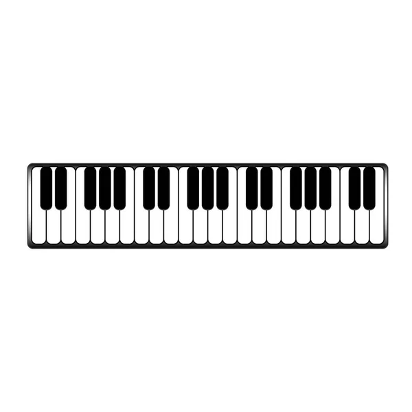 Piano keyboard grafisk vector — Stock vektor