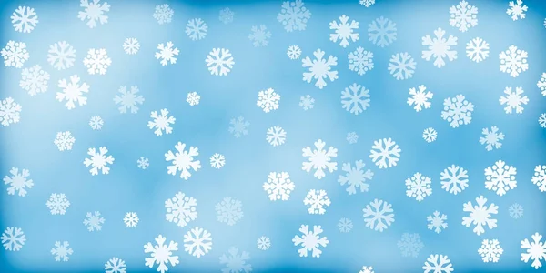 Natale fiocchi di neve sfondo — Vettoriale Stock