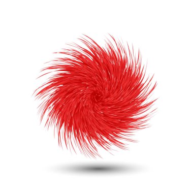 Tüylü top inişli çıkışlı. Çizgi film bitki tumbleweeds.