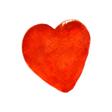 Suluboya kalp, antika etkisi veya pas boya ile şeffaf bir arka plan üzerinde çizilmiş kalp.