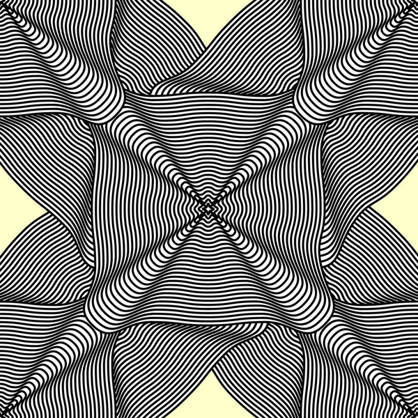 Bezproblémové vektorové pozadí abstraktní s čtvercové pruhy záhybů vlny — Stockový vektor