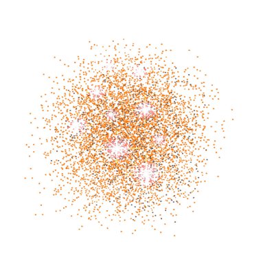 Altın glitter doku üzerinde beyaz izole. Kazananlar altın rengi. Yaldızlı soyut parçacıklar. Patlama konfeti Parlatıcı