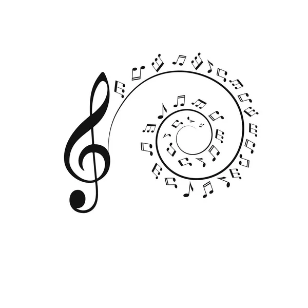 Vektör simgeleri müzik notası belirledi — Stok Vektör