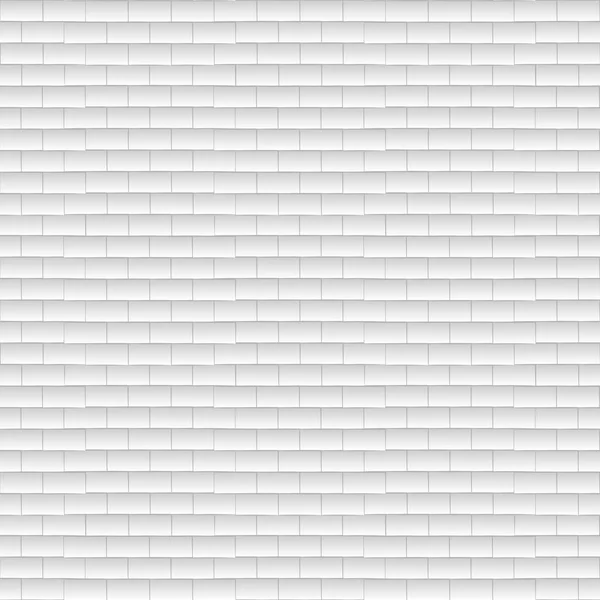 Vzor bezešvé s bílým cihlovou zeď. Bílá textura. Vektor — Stockový vektor