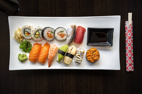 Sushi Japanese Food Plate