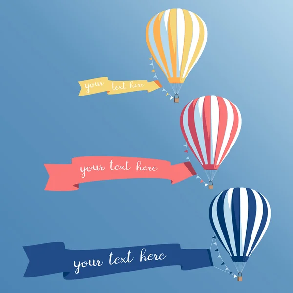 Hot air balloons banners set Stock Vector Image by ©IlyaF 123924378