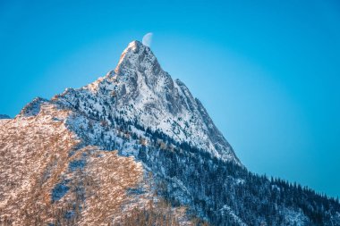 Boczan kış, Tatra Dağları, Polan dan dağ tepe Giewont