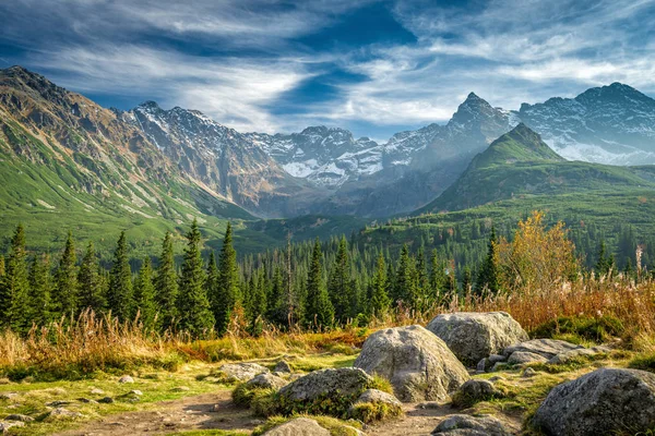 Őszi Hala Gasienicowa, Tátra, Lengyelország — Stock Fotó