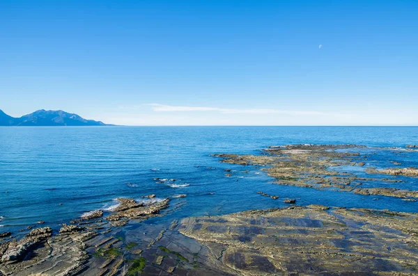 Güzel manzaralı noktası Kean açısından Kaikoura Yeni Zelanda.