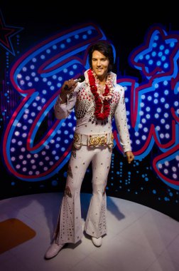  Elvis Aaron Presley Madame Tussauds Singapur balmumu rakam.