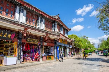 Eski Town Lijiang Yunnan, Çin içinde doğal görünümünü. 