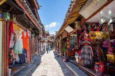 Eski Town Lijiang Yunnan, Çin içinde doğal görünümünü. 