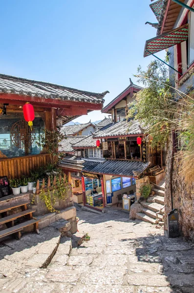 Scenic view of the Old Town of Lijiang in Yunnan, China. — Stock Photo, Image