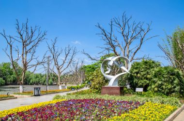 Green göl Park Cui Hu Park Kunming şehirdeki en güzel parklarından biridir olarak da bilinir.