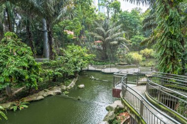 Kuala Lumpur kuş Parkı doğal görünümünü, aynı zamanda 