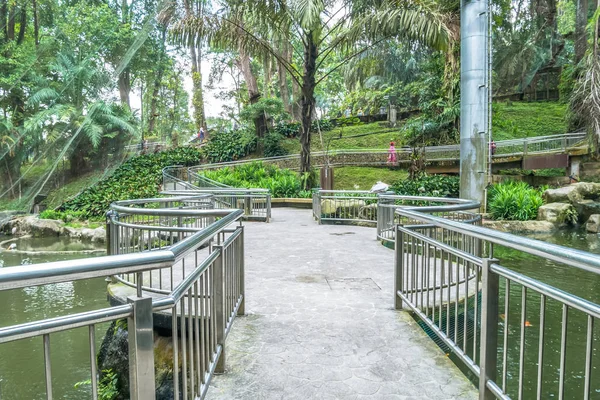 Vue panoramique sur le parc d'oiseaux de Kuala Lumpur, il est également bien connu comme "le plus grand vol libre au monde Walk-in Aviary ". — Photo