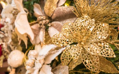 Noel ağacı Noel dekorasyon yakın çekim.