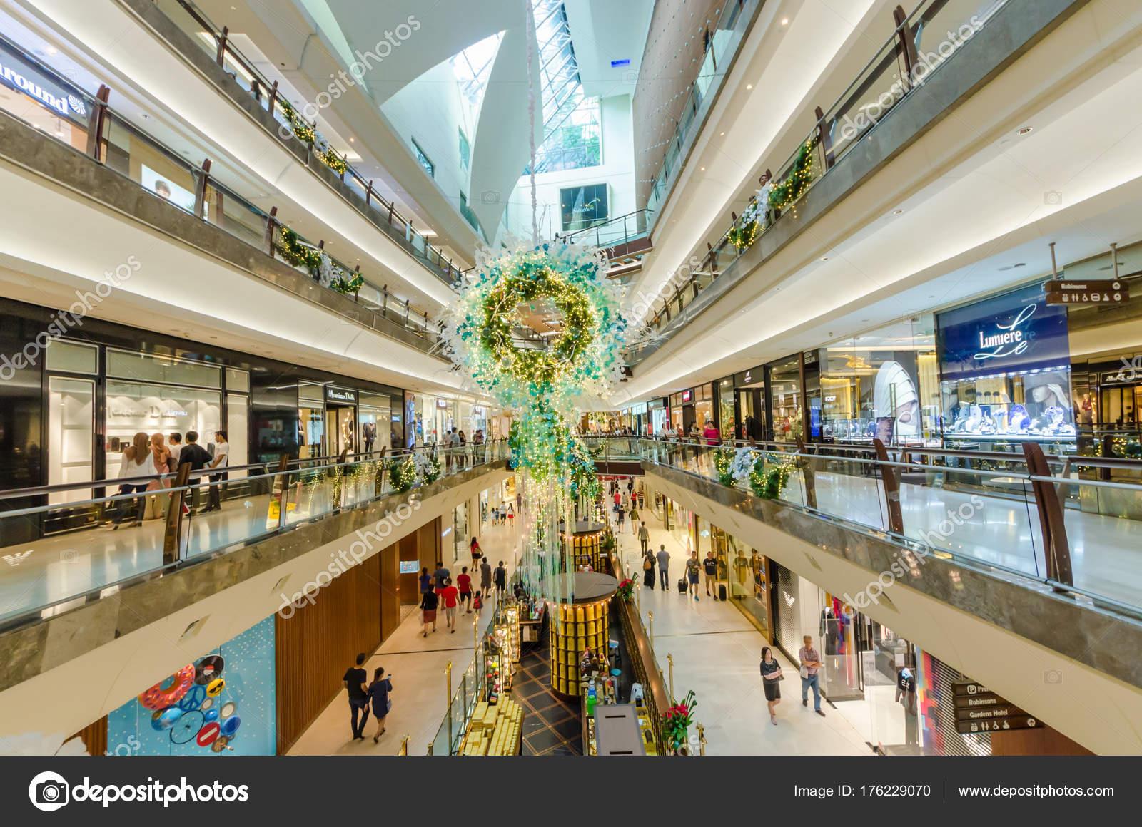 Kuala Lumpur Malaysia December 2017 Christmas Decoration Gardens