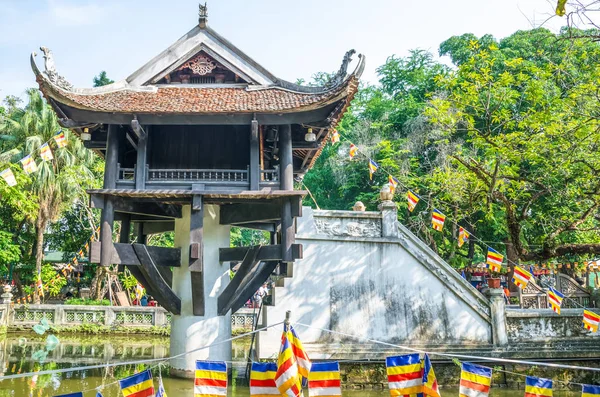 Hanoi Vietnam November 2017 Egyik Pillére Pagoda Egy Történelmi Buddhista — Stock Fotó