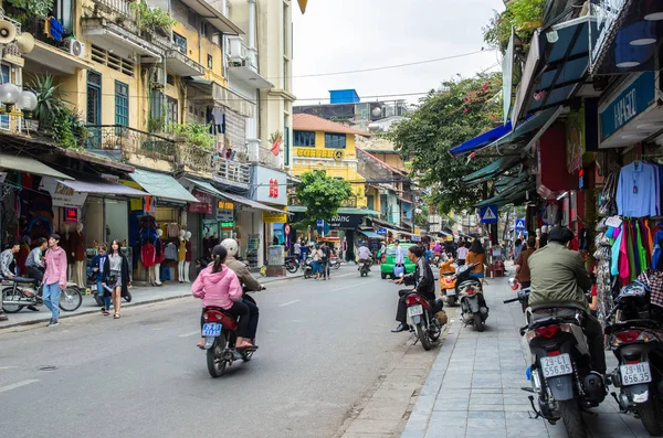 Hanoi Vietnam Kasım 2017 Hanoi Vietnam Için Caddesi Nin Yerel — Stok fotoğraf