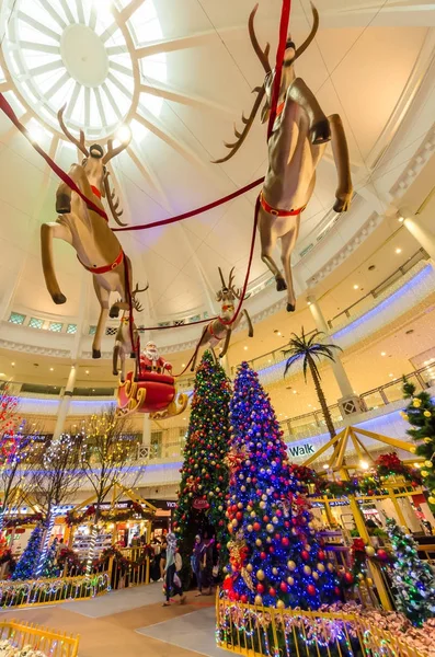 Kuala Lumpur Malasia Diciembre 2017 Decoración Navidad Curve Mall Que — Foto de Stock