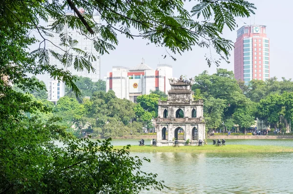 Hanoi Vietnam November 2017 Teknős Torony Vagy Teknős Torony Amely — Stock Fotó