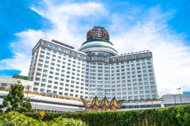 Genting Highlands, Malezya - Ekim 18,2017: Resorts Dünya Genting beldesidir Bentong, Pahang, Malezya bulunan bir tepe. İnsanlar-ebilmek çevresinde keşfetmek seen.