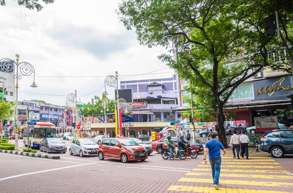 Kuala Lumpur Malaysia Feb 2017 View Busy Traffic Brickfields Little — Stock Photo, Image