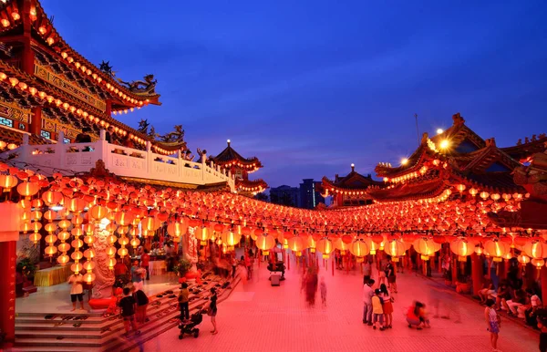 Kuala Lumpur Malaysia February 2014 Chinese New Year Many People — Stock Photo, Image