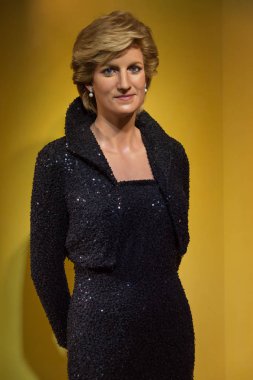 Diana, Galler Prensesi, Madame Tussauds Müzesi 'nde balmumu figürü sergisi, Siam Discovery, Bangkok Tayland.