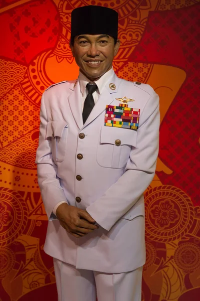 Bangkok Thailand November 2019 Soekarno Wax Figures Display Madame Tussauds — стокове фото