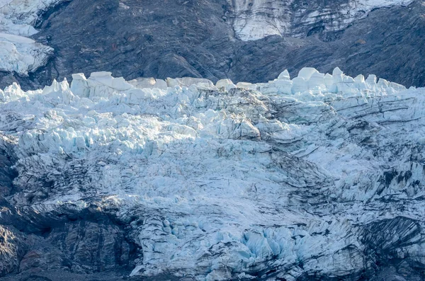 Nahaufnahme Des Schnees Auf Dem Mount Cook Neuseeland — Stockfoto