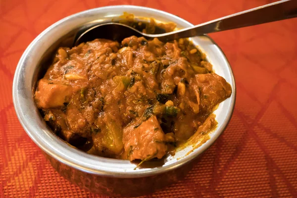 Close View Chicken Tikka Masala Bowl — Stock Photo, Image