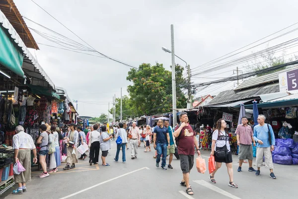 Bangkok Tailândia Novembro 2019 Pessoas Podem Ver Compras Explorar Mercado — Fotografia de Stock