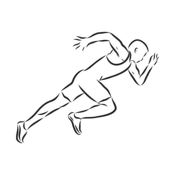 One Line Drawing Athlete Running Fast Stock Vector (Royalty Free)  1315096901, Shutterstock