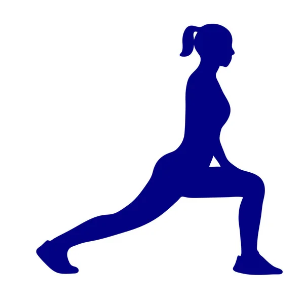 Eine Durchgehende Linie Ziehen Yoga Position Auf Weißem Isoliertem Hintergrund — Stockvektor