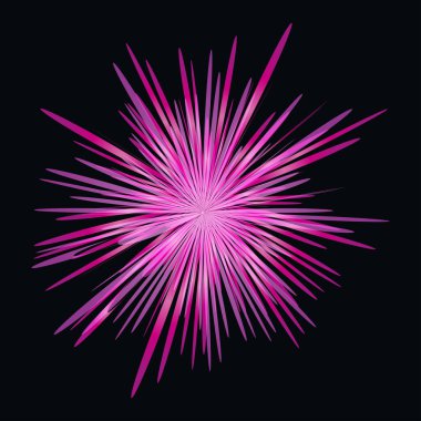 Arkaplanda parlak flaşın, patlamanın veya patlamanın vektör çizimi