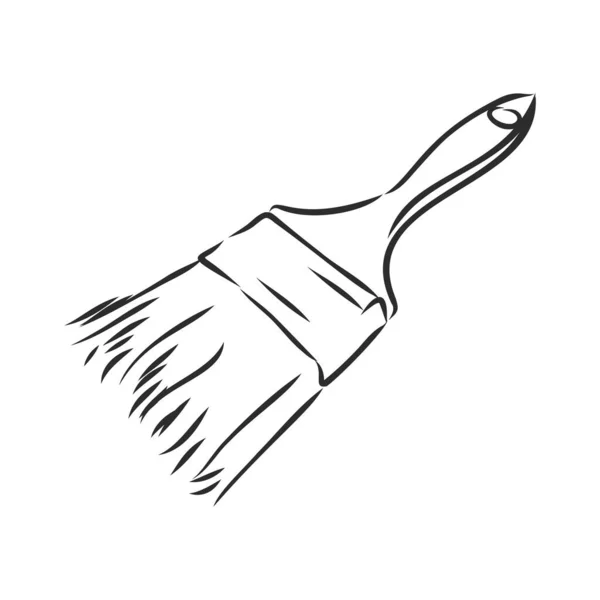 Sketch Doodle Pintura Pincel Vector — Vector de stock