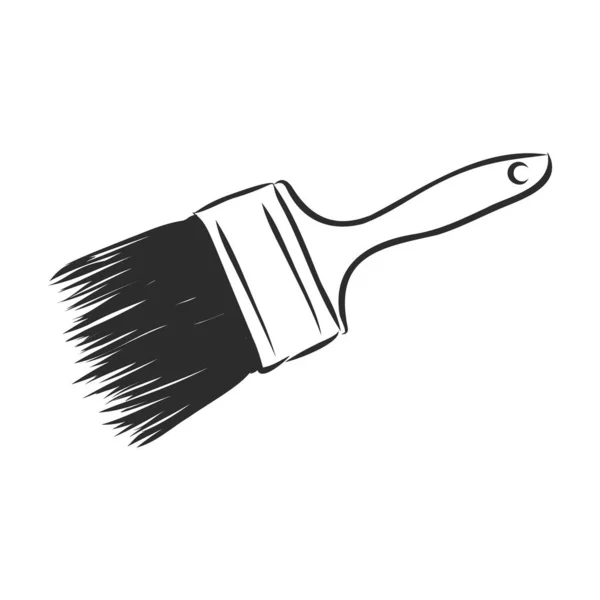Schets Doodle Paint Brush Vector — Stockvector