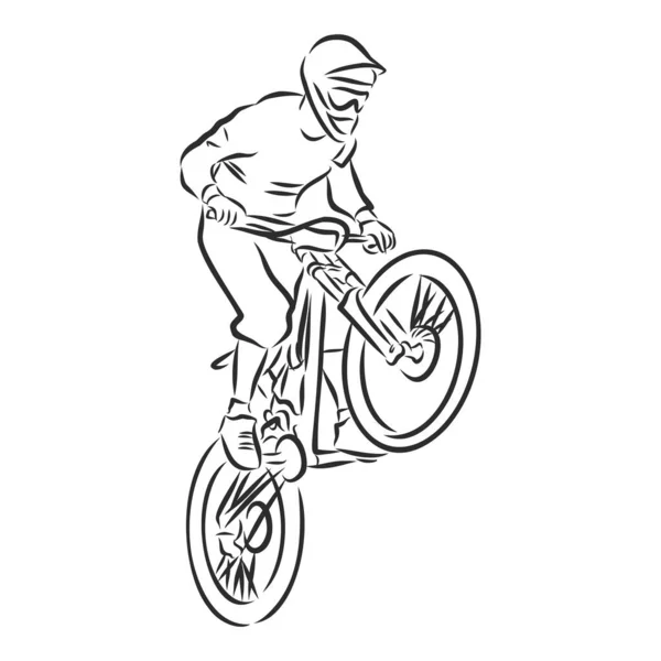 Ilustração Dos Desenhos Animados Da Bicicleta Do Motocross Do Vetor  Ilustração do Vetor - Ilustração de molde, transporte: 72474114