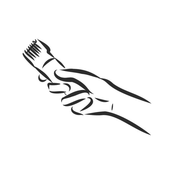 Kolekcja Rąk Ręce Narzędziami Fryzjerskimi Koncepcja Salon Fryzjerski Salon Piękności — Wektor stockowy