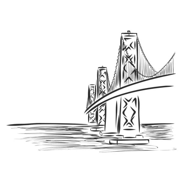 Χειρός Γέφυρας Διανυσματική Απεικόνιση — Διανυσματικό Αρχείο