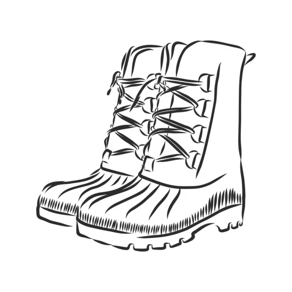 Vector Ζωγραφισμένο Στο Χέρι Εικονίδιο Σκίτσο Παπουτσιών — Διανυσματικό Αρχείο