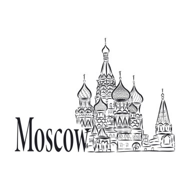 Moskova, eskiz koleksiyonu St Vasil Katedrali